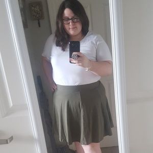 Torrid army green skirt